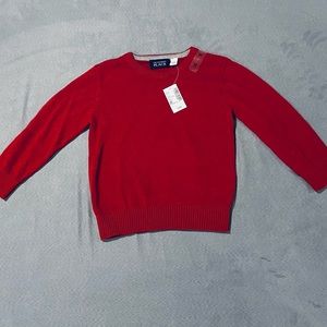 NWT Children’s Place Colonial Red Sweater SZ 2T